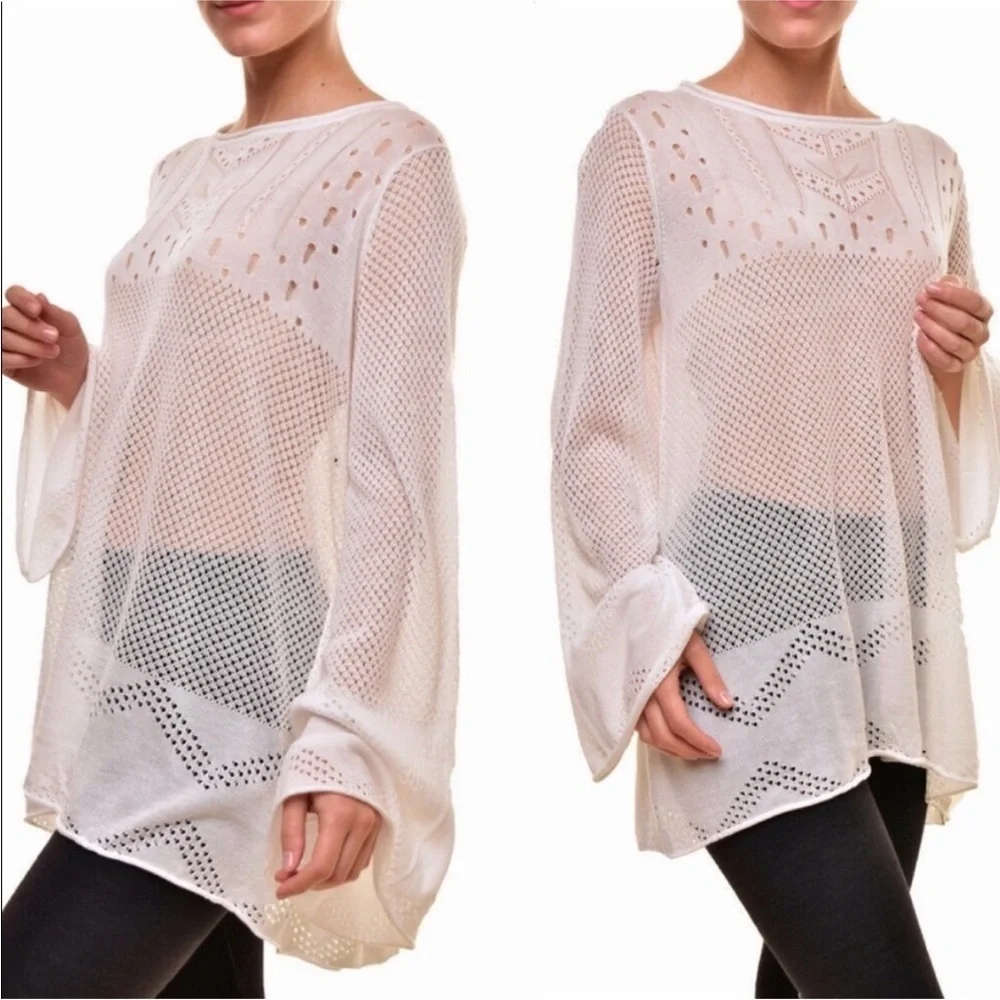 Wildfox | Taylor White Tunic Swim Beach Sweater Coverup NWOT Medium